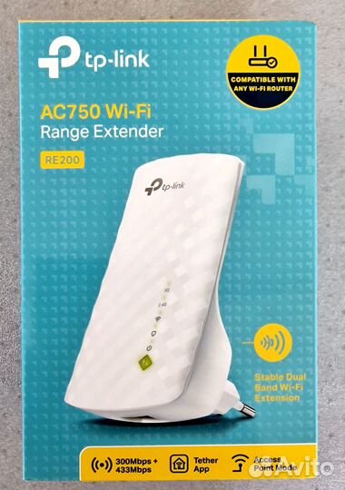 Ретранслятор/усилитель Wi-Fi сигнала TP-Link RE200