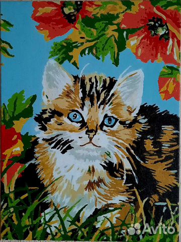 Картина по номерам нарисованная