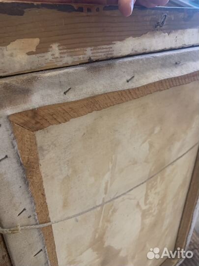 Картина маслом на холсте старинная