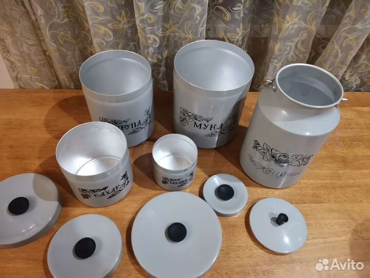 Набор для сыпучих продуктов, бидон