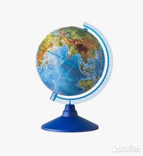 Глобус физический 210 мм рельефный