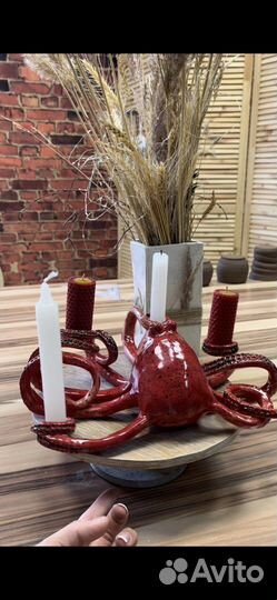 Керамическая фигура, осьминог