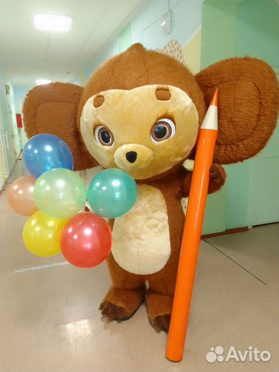 Мишка Тедди на праздник. Ростовые куклы. Ушастик
