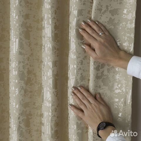 Мраморные шторы Версаль песочны�й