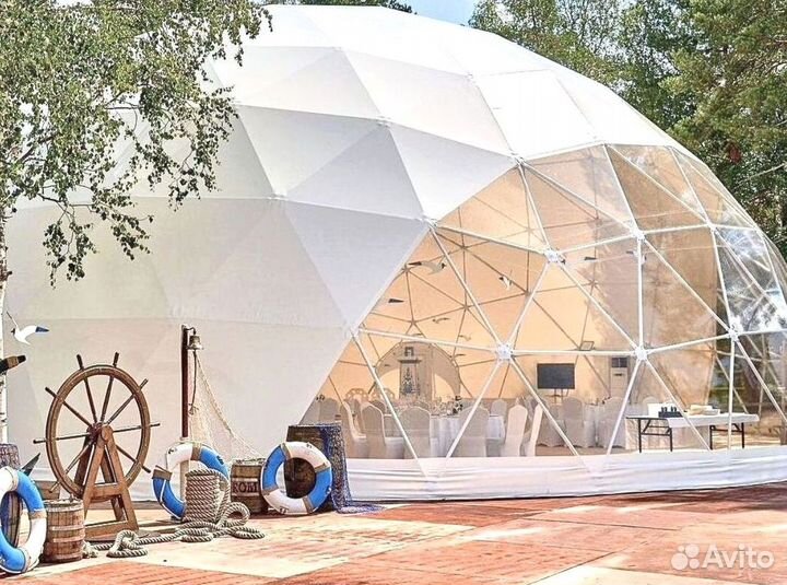 Шатер прозрачный для банкетов на 100 человек