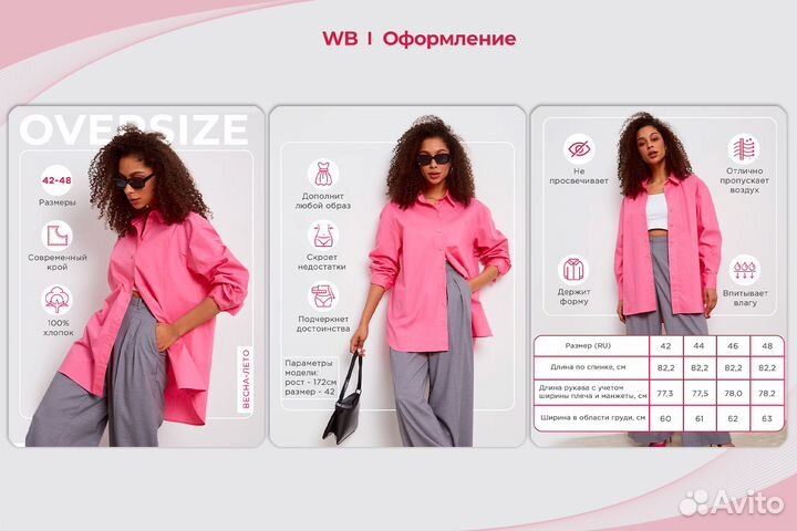 Инфографика для маркетплейсов / Дизайн карточек WB