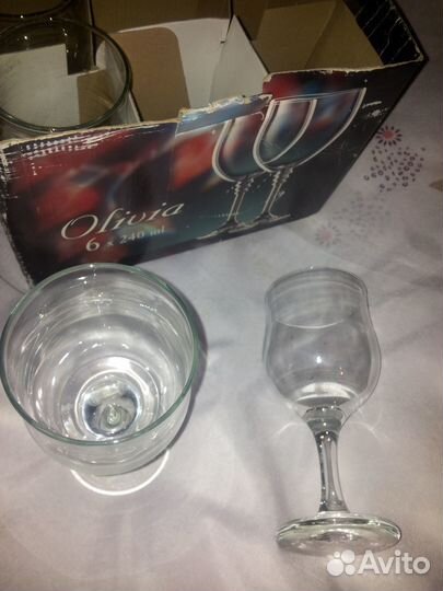 Фужеры бокалы Olivia 4 шт. Цена за всё
