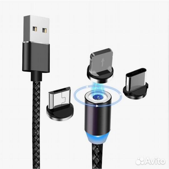 Магнитный кабель для зарядки телефона 2 м