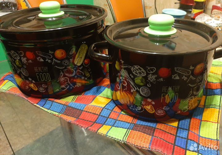 Эмалированная кастрюля 7,5 л. и 7 л