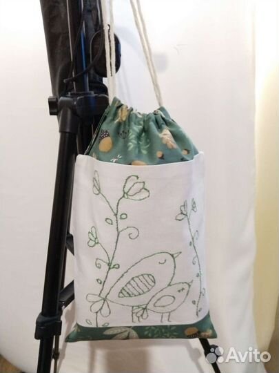 Подарочный мешочек с вышивкой