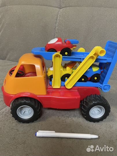 Автовоз Gowi и 3 машинки