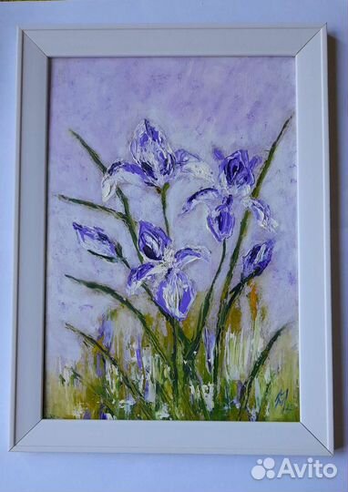Ирисы Картина маслом 