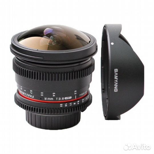 Samyang 8mm T3.8 vdslr II Sony E-mount новый