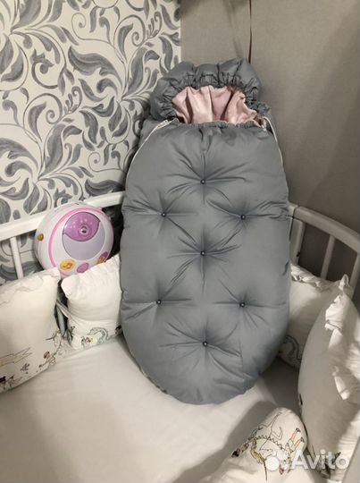 Зимний конверт в коляску и комбинезон