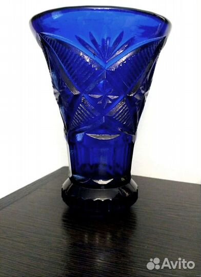 Ваза. Винтаж. Кобальт ссср. Стрый