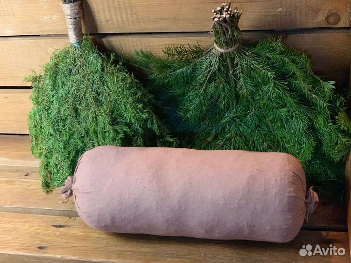 Подушки и валики для бани с ароматным сеном