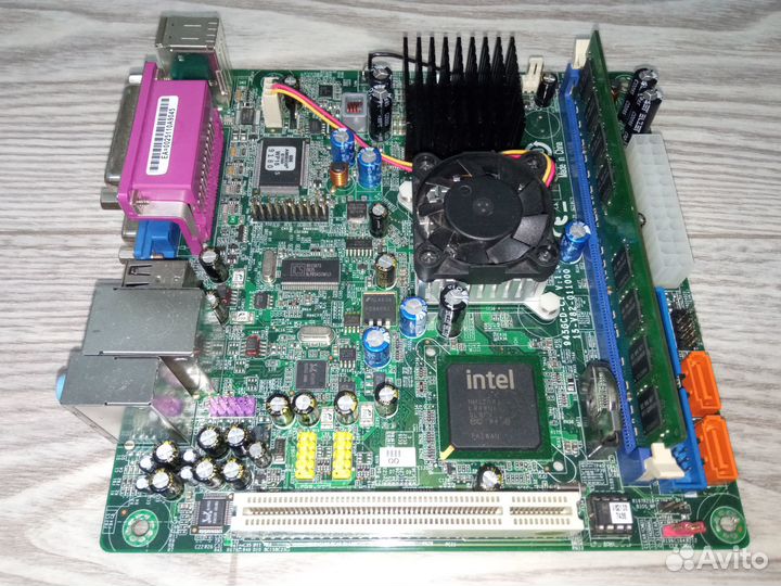 Материнская плата 945GCD-CI + блок питания