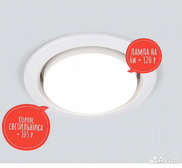 Светильник gx53 для натяжных потолков