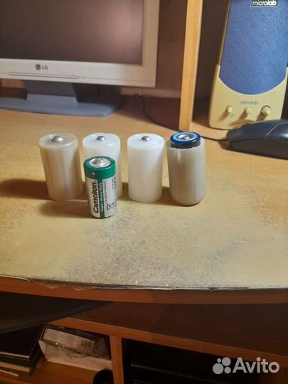 Футляр переходник СССР для батареек