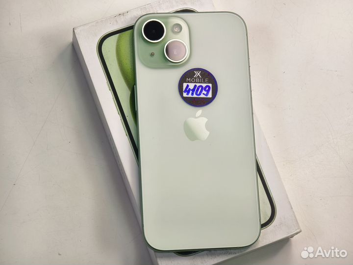 99%Акб iPhone 15 128Gb Green Sim+Esim