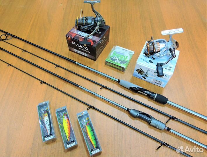 Спиннинг на щуку, готовый набор