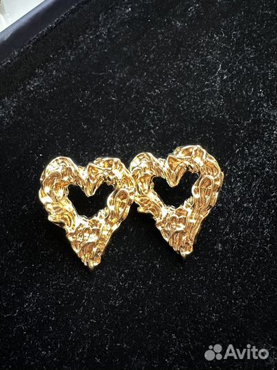 Серьги сердце