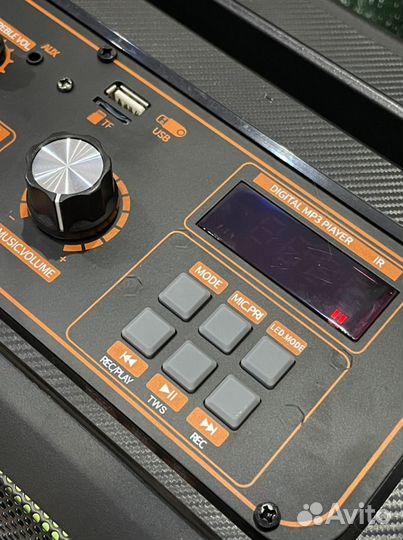 Блютуз колонка мощная караоке fm aux bt