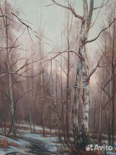 Картина маслом,на оргалите