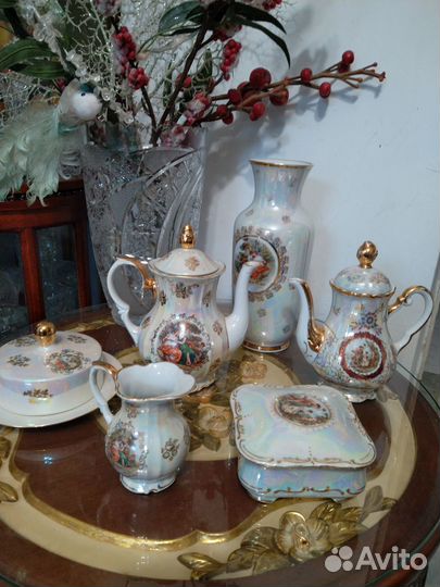 Вазы, чайники, сливочник, шкатулки, Мадонна, гдр