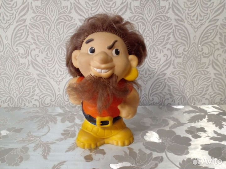 Резиновая игрушка ссср. Пират. Бармалей. Клеймо