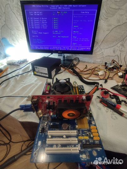 MB GA-P31/E2120/VGA GT220 512Mb/1Gb/Куллер cpu