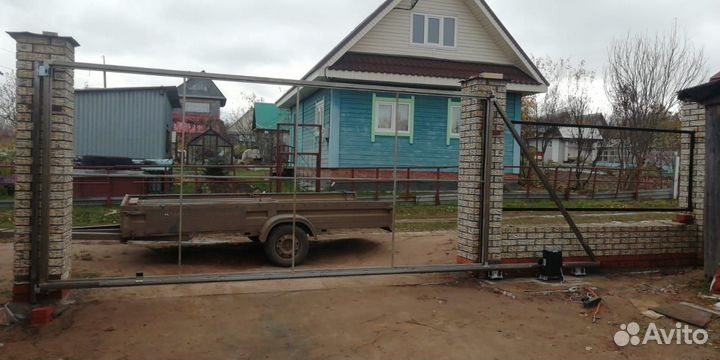 Откатные ворота Алютех