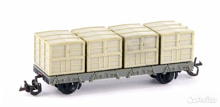 Железная дорога TT вагон с контейнерами-углем