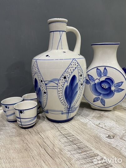 Кувшин гжель набор