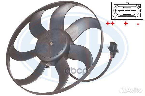 Вентилятор радиатора VAG fabia/rapid 1.6 12- 35