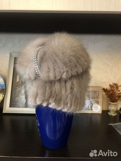 Шапка норковая женская бу