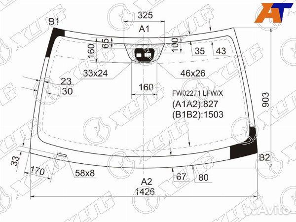 Стекло лобовое mercedes-benz C-class