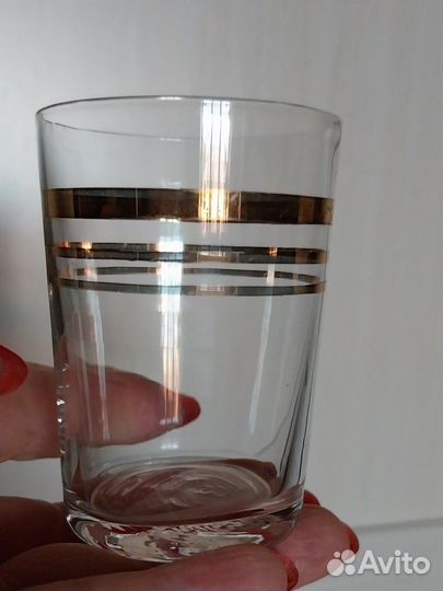 Рюмка винтаж с золотым ободком СССР