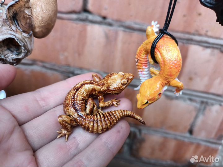 Кулон эублефар ящерица разные на заказ
