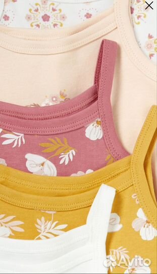 Набор маек боди 80 С&А для девочки новые