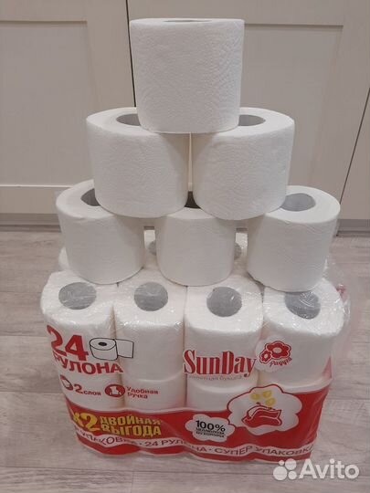 Туалетная бумага SanDay 24 рулона
