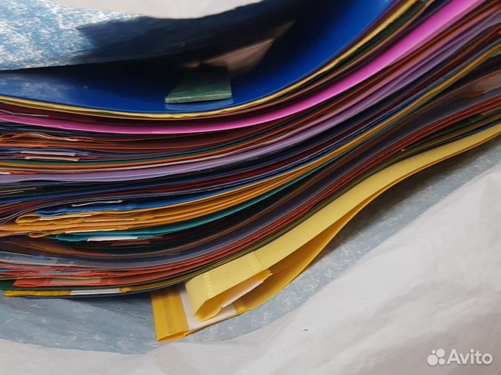 Папки - скоросшиватели цветные мягкие канцелярские