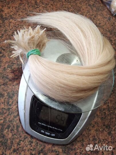 Волосы для наращивания 40 см, густой хвост