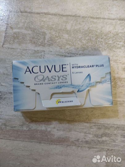 Линзы контактные acuvue oasys -1,25 8,4