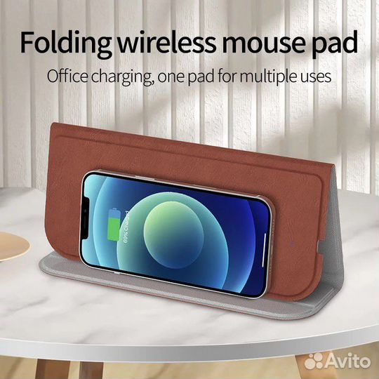 Новый Коврик для мыши с зарядкой для телефона
