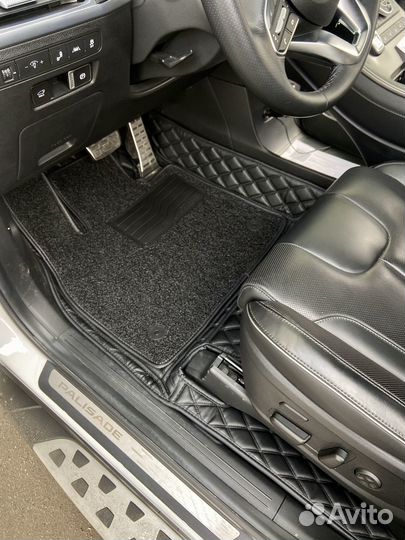 3D коврики hyundai palisade