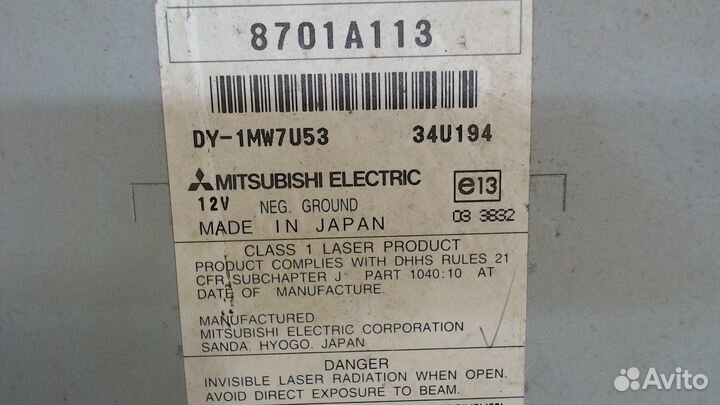 Магнитола Mitsubishi Pajero, 2007