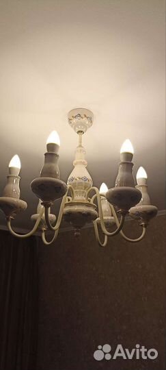 Люстра фарфоровая СССР