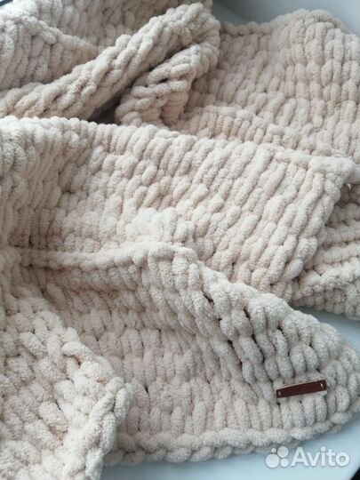 Плед детский вязаный ручная работа