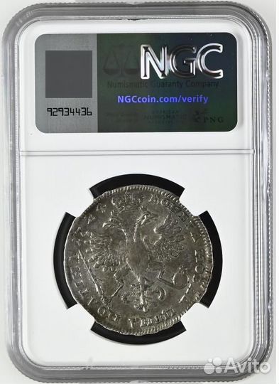 Полтина 1724 NGC AU